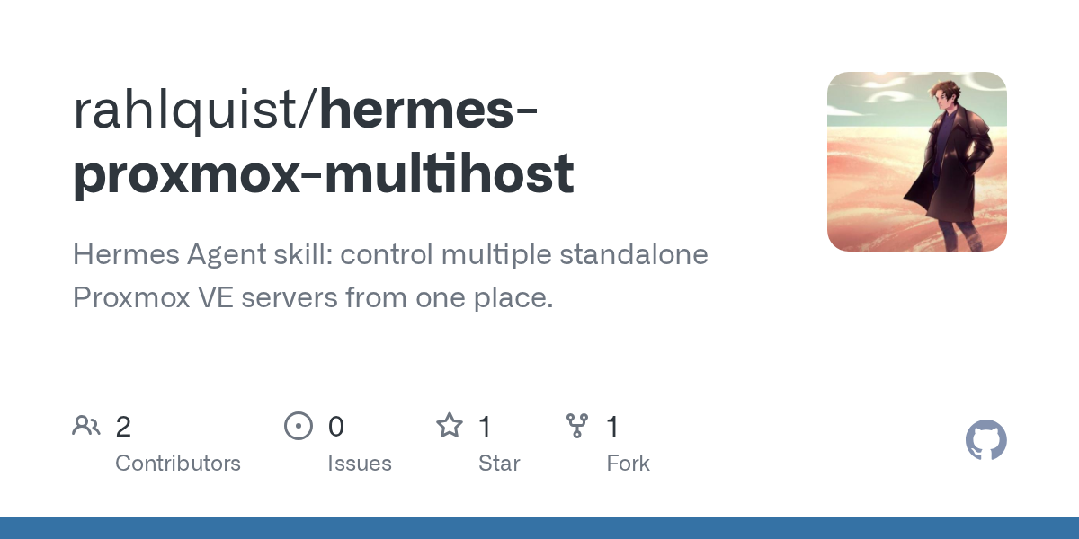 hermes-proxmox-multihost: one skill, N standalone Proxmox servers